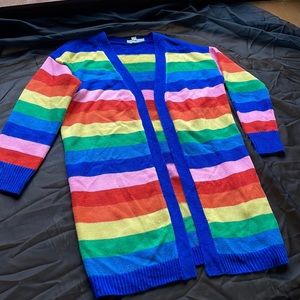 VINE & LOVE Los Angeles Rainbow Cardigan 🌈  size S/M
